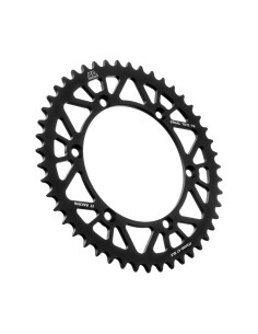 corona moto jt sprockets de aluminio de 47 dientes jta460 47blk
