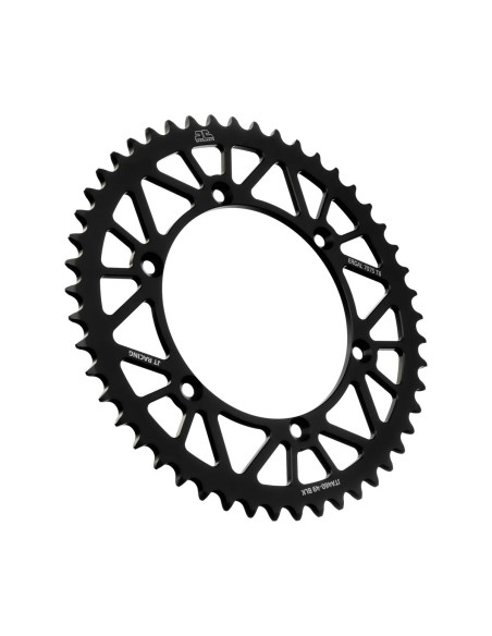 corona moto jt sprockets de aluminio de 49 dientes jta460 49blk