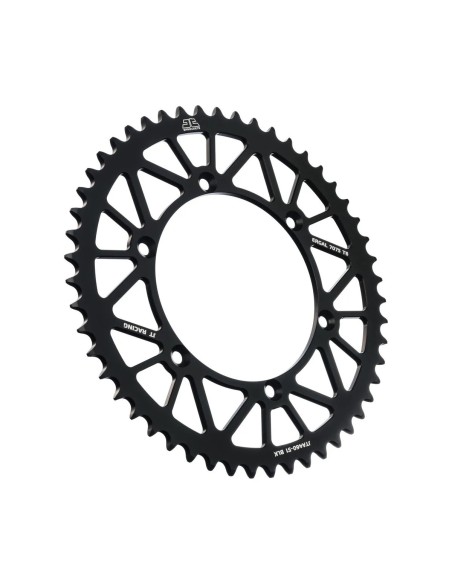 corona moto jt sprockets de aluminio de 51 dientes jta460 51blk