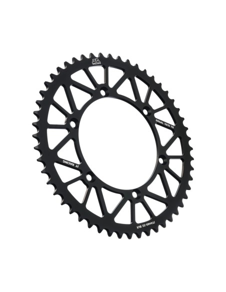 corona moto jt sprockets de aluminio de 52 dientes jta460 52blk