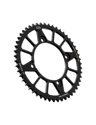 corona moto jt sprockets 51 dientes p 520 aluminio negro jta462 51blk