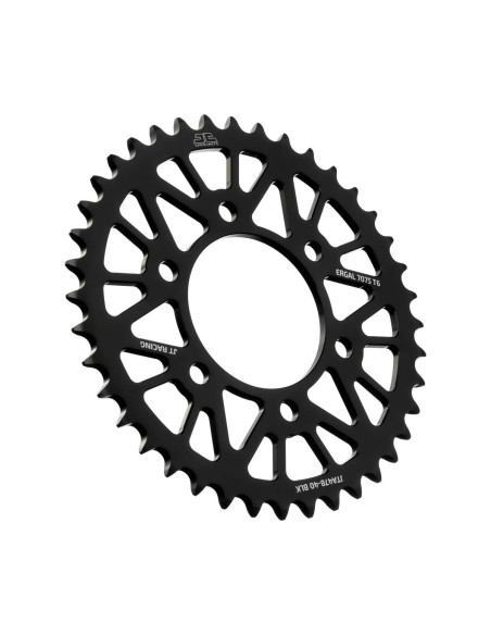 corona moto jt sprockets 40 dientes p 520 aluminio negro jta478 40blk