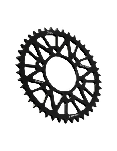 corona moto jt sprockets 42 dientes p 520 aluminio negro jta478 42blk