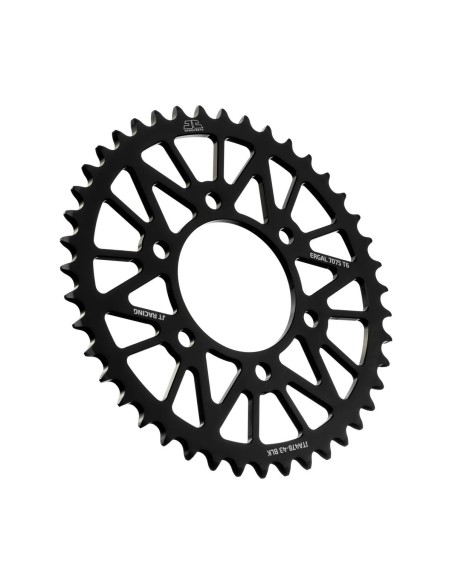 corona moto jt sprockets 43 dientes p 520 aluminio negro jta478 43blk