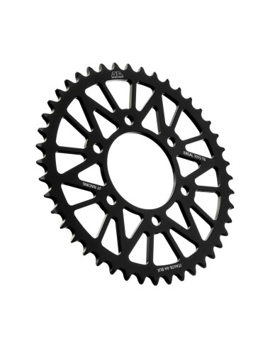 corona moto jt sprockets 44 dientes p 520 aluminio negro jta478 44blk