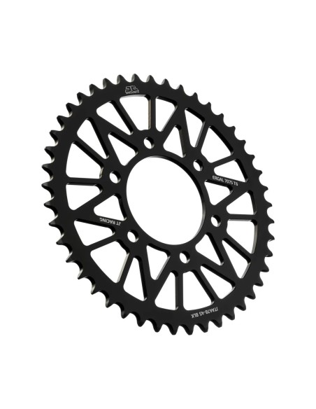 corona moto jt sprockets 45 dientes p 520 aluminio negro jta478 45blk