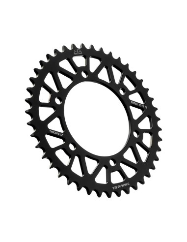 corona moto jt sprockets 43 dientes p 520 aluminio negro jta486 43blk