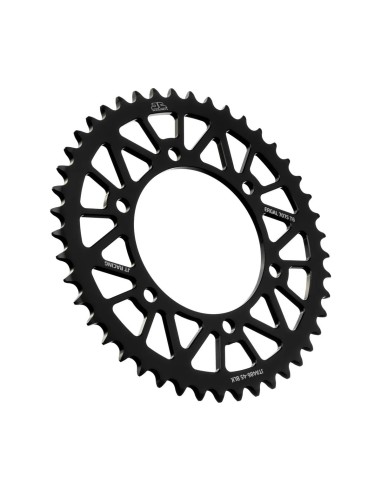corona moto jt sprockets 45 dientes p 520 aluminio negro jta486 45blk