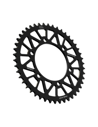 corona moto jt sprockets 46 dientes p 520 aluminio negro jta486 46blk