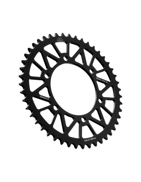 corona moto jt sprockets 47 dientes p 520 aluminio negro jta486 47blk