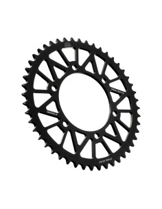 corona moto jt sprockets 48 dientes p 520 aluminio negro jta486 48blk
