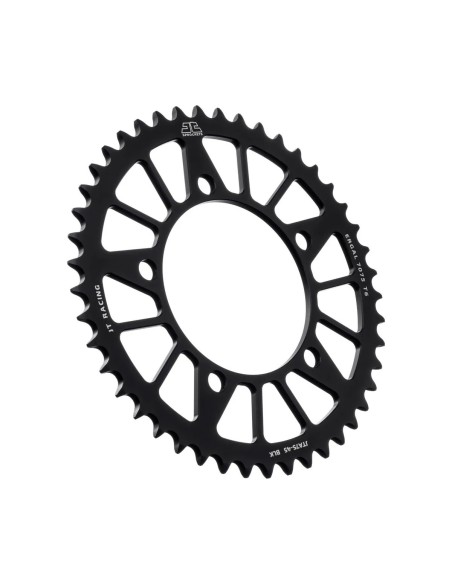 corona moto jt sprockets 45 dientes p 520 aluminio negro jta75 45blk