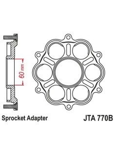 soporte corona jt sprockets 770b al 2