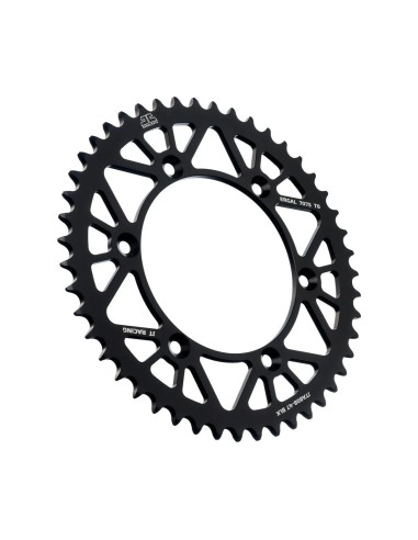corona moto jt sprockets de aluminio de 47 dientes jta808 47blk