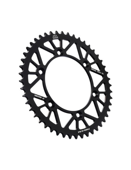 corona moto jt sprockets 48 dientes p 520 aluminio negro jta808 48blk