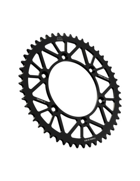 corona moto jt sprockets de aluminio de 50 dientes jta808 50blk