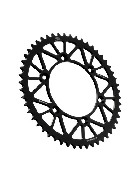 corona moto jt sprockets de aluminio de 51 dientes jta808 51blk