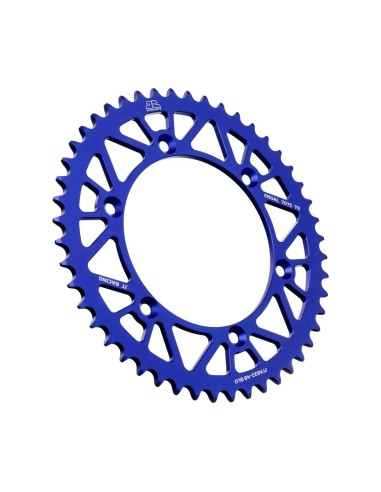corona moto jt sprockets de aluminio de 48 dientes jta822 48blu