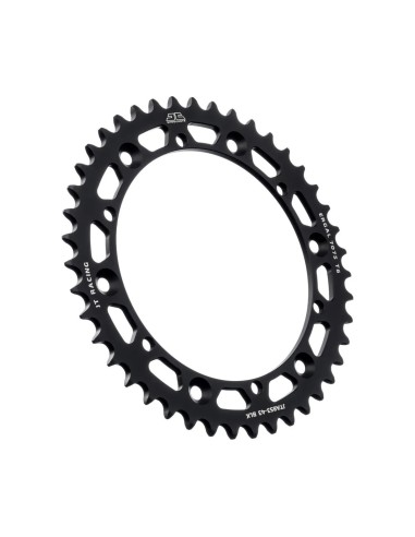 corona moto jt sprockets 43 dientes p 520 aluminio negro jta853 43blk