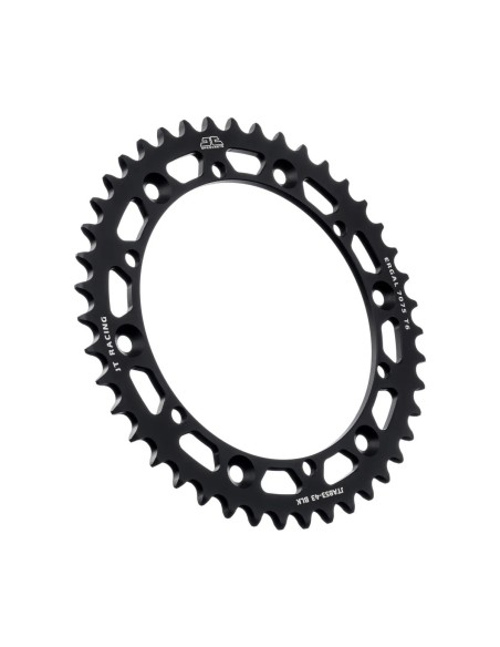corona moto jt sprockets 43 dientes p 520 aluminio negro jta853 43blk