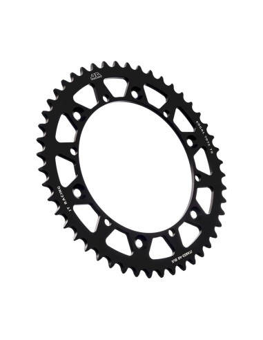 corona moto jt sprockets 48 dientes p 520 aluminio negro jta853 48blk