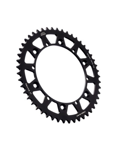 corona moto jt sprockets de aluminio de 49 dientes jta853 49blk