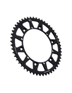 corona moto jt sprockets 52 dientes p 520 aluminio negro jta853 52blk