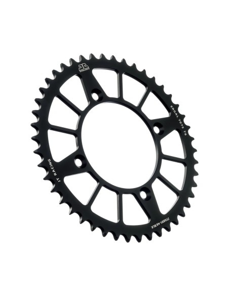 corona moto jt sprockets 46 dientes p 520 aluminio negro jta891 46blk