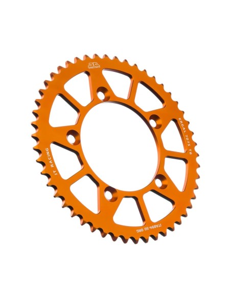 corona moto jt sprockets 50 dientes aluminio naranja jta894 50org