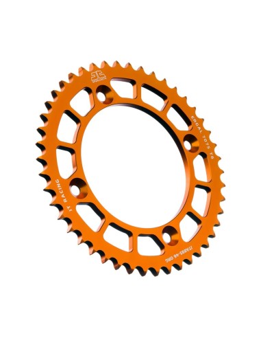 corona moto jt sprockets 46 dientes aluminio naranja jta895 46org