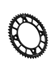 corona moto jt sprockets 48 dientes p 520 aluminio negro jta895 48blk