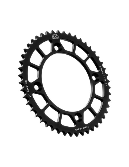 corona moto jt sprockets 48 dientes p 520 aluminio negro jta895 48blk