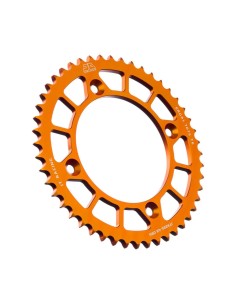corona moto jt sprockets 48 dientes aluminio naranja jta895 48org