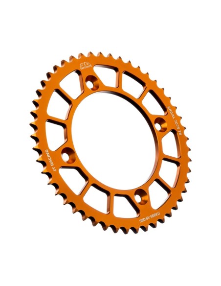 corona moto jt sprockets 49 dientes p 520 alum naranja jta895 49org