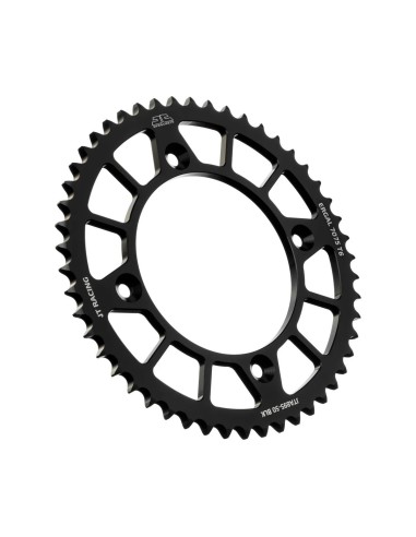 corona moto jt sprockets 50 dientes p 520 aluminio negro jta895 50blk