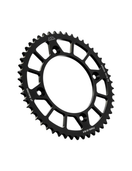 corona moto jt sprockets 50 dientes p 520 aluminio negro jta895 50blk
