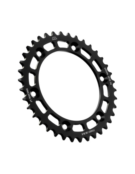 corona moto jt sprockets 38 dientes p 520 aluminio negro jta897 38blk