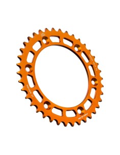 corona moto aluminio jt sprockets 38 dientes naranja jta897 38org