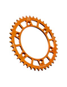 corona moto jt sprockets 41 dientes aluminio naranja jta897 41org