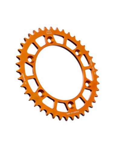 corona moto jt sprockets 41 dientes aluminio naranja jta897 41org