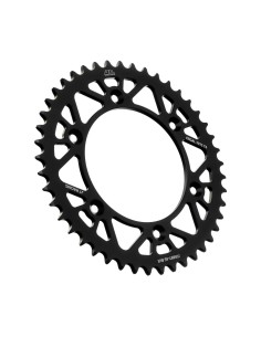corona moto jt sprockets 45 dientes p 520 aluminio negro jta897 45blk
