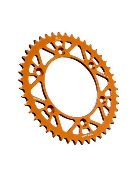 corona moto jt sprockets 45 dientes p 520 alum naranja jta897 45org