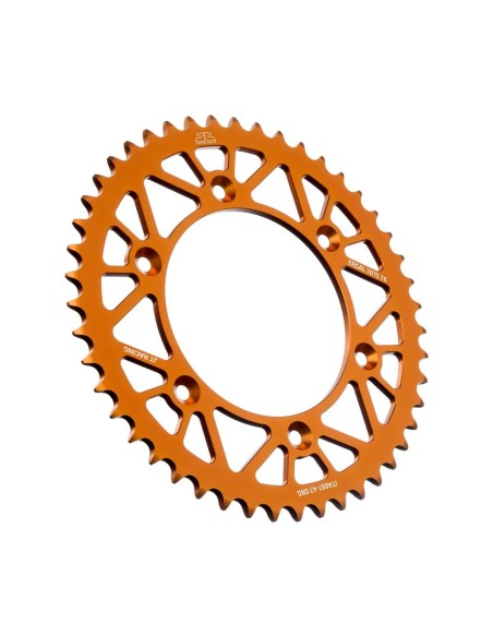 corona moto jt sprockets 47 dientes aluminio naranja jta897 47org