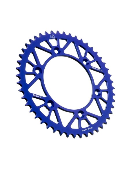 corona moto jt sprockets de aluminio de 48 dientes jta897 48blu