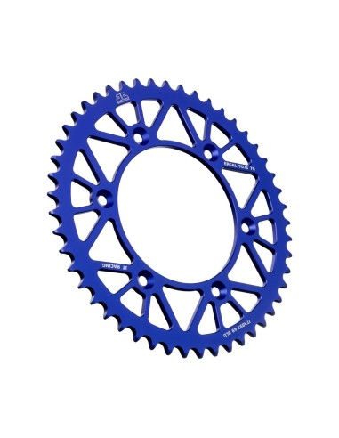 corona moto jt sprockets de aluminio de 49 dientes jta897 49blu