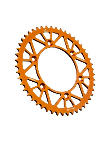 corona moto jt sprockets 49 dientes aluminio naranja jta897 49org