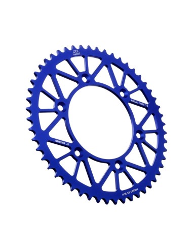 corona moto jt sprockets de aluminio de 52 dientes jta897 52blu