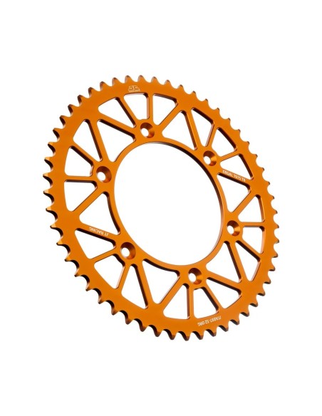 corona moto jt sprockets 52 dientes p 520 alum naranja jta897 52org