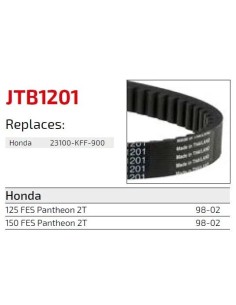 correa de transmision moto jt sprockets premium jtb1201 2