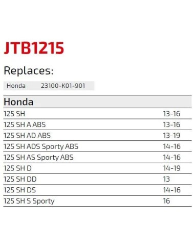 correa de kevlar honda sh jt